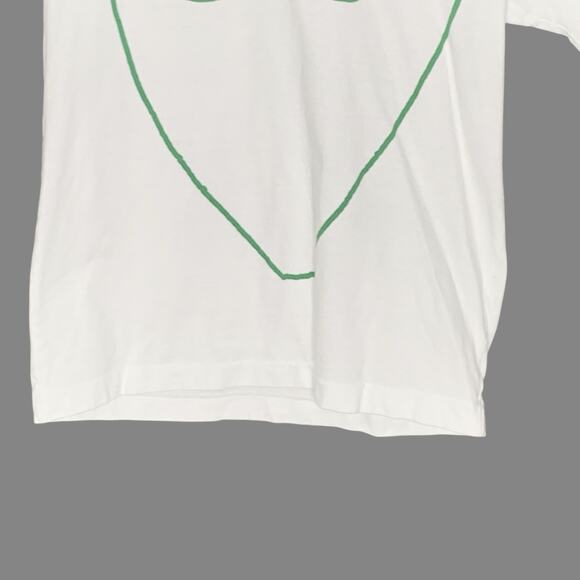 Comme des Garçons PLAY S Green Heart Logo Graphic T-Shirt Rei Kawakubo - Picture 6 of 9